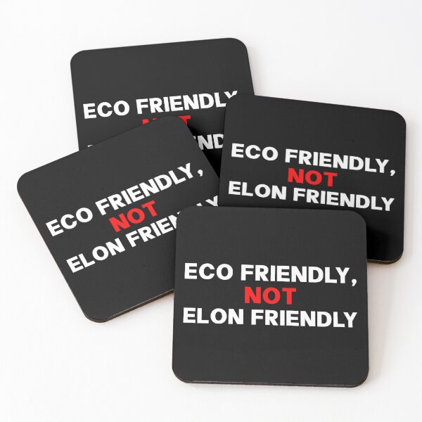 Item preview, Eco Friendly Not Elon Friendly - Anti Musk designed and sold by PixVib.