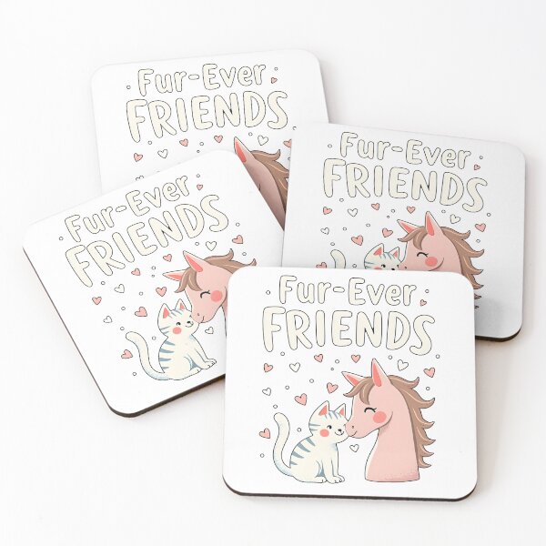 Item preview, Fur-Ever Friends – Cute Cat and Horse Friendship designed and sold by sekrecja.