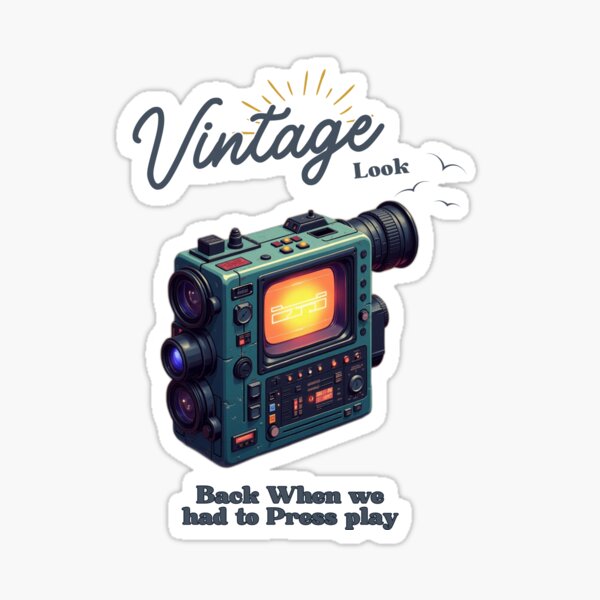 Item preview, Relive the VHS Era – Retro Camcorde with 80s Glitch Effects designed and sold by VibeVault12.