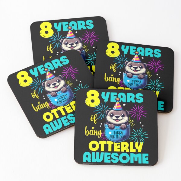 Item preview, Kids Otter Birthday 8th Kids 8 Years of Being Otterly Awesome designed and sold by Creat-Des.