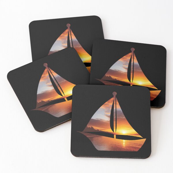 Item preview,  SAILBOAT-  SILHOUETTE- SUNSET- NATURE LOVER designed and sold by Gihan-Design.