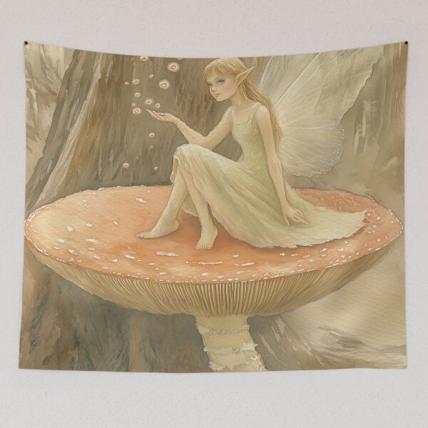 Item preview, Would you sit and chat with this little fairy? designed and sold by SporeandCanvas.