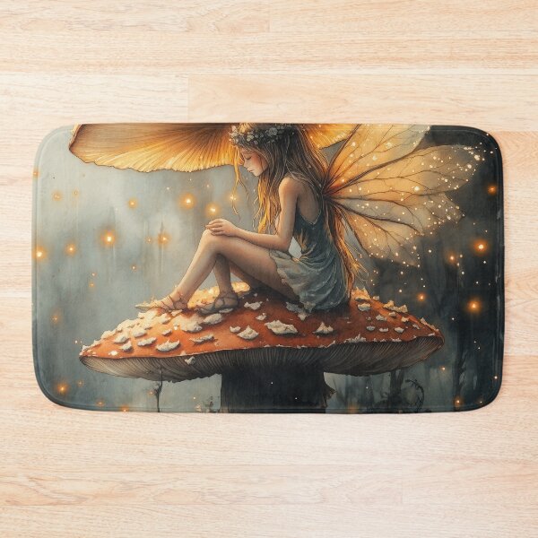 Item preview, "Step into a dreamy forest with a fairy designed and sold by SporeandCanvas.