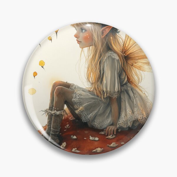 Item preview, A tiny fairy, a glowing mushroom, and a sprinkle of magic! designed and sold by SporeandCanvas.