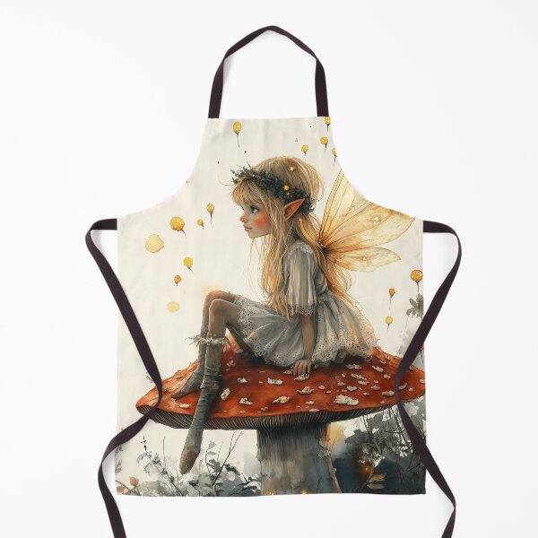 Item preview, A tiny fairy, a glowing mushroom, and a sprinkle of magic! designed and sold by SporeandCanvas.