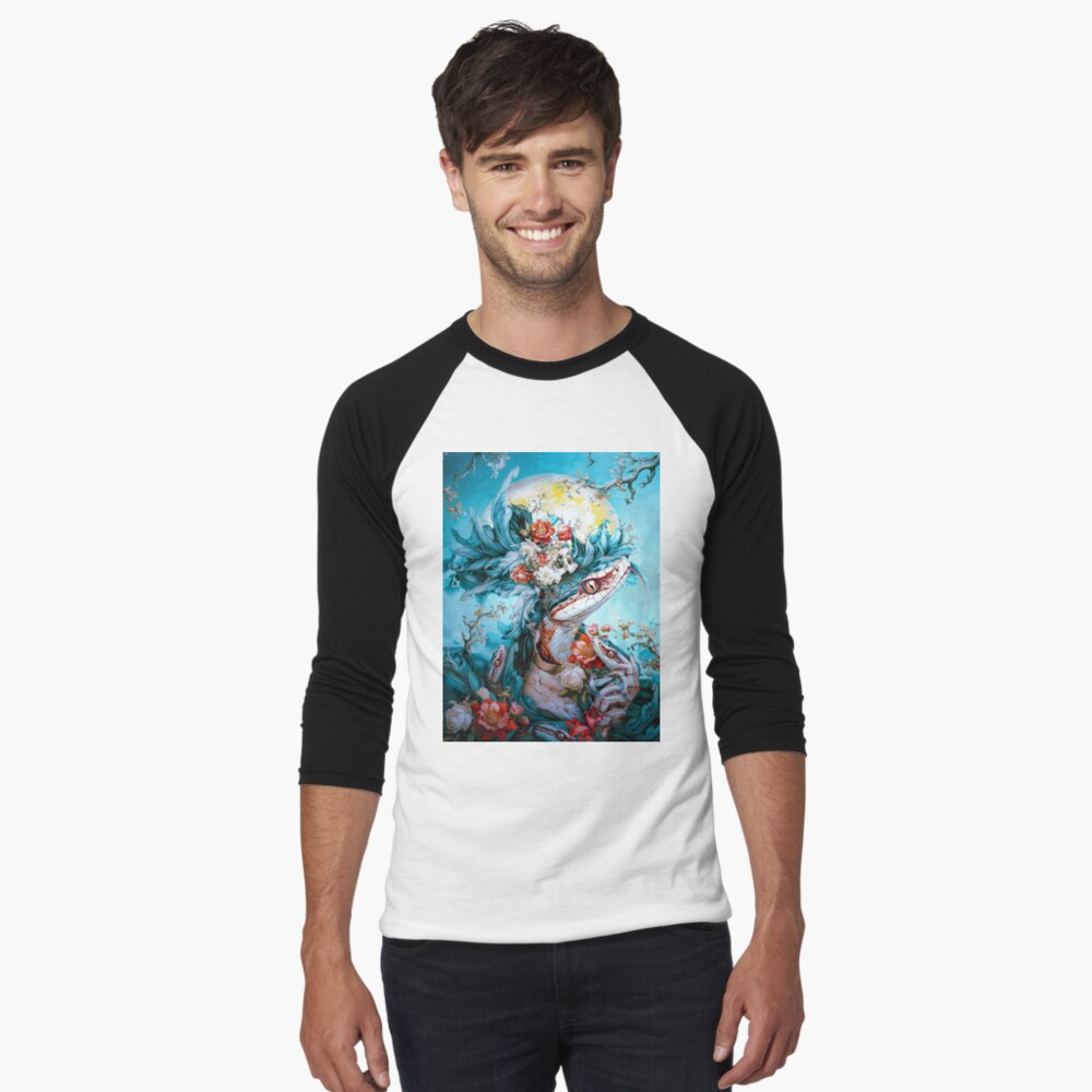 Item preview, Baseball ¾ Sleeve T-Shirt designed and sold by rizapeker.