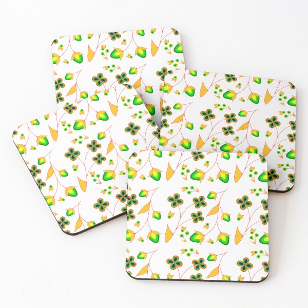 Item preview, Green Strawberry Floral designed and sold by Niibidoon.