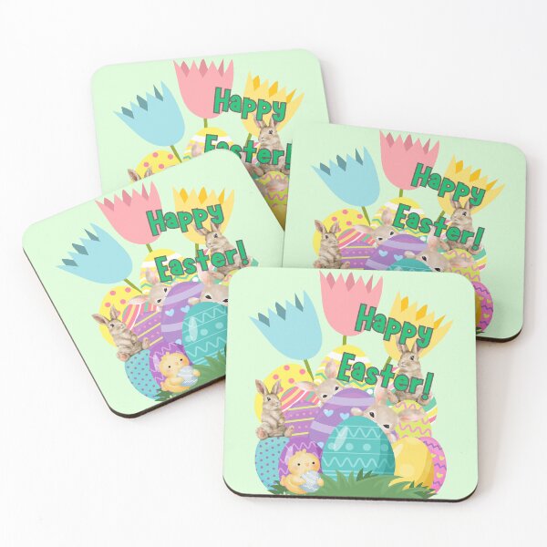 Item preview, Easter Bunnies & Friend Having Fun (Design for shirts & more) designed and sold by Liz Redbrake.