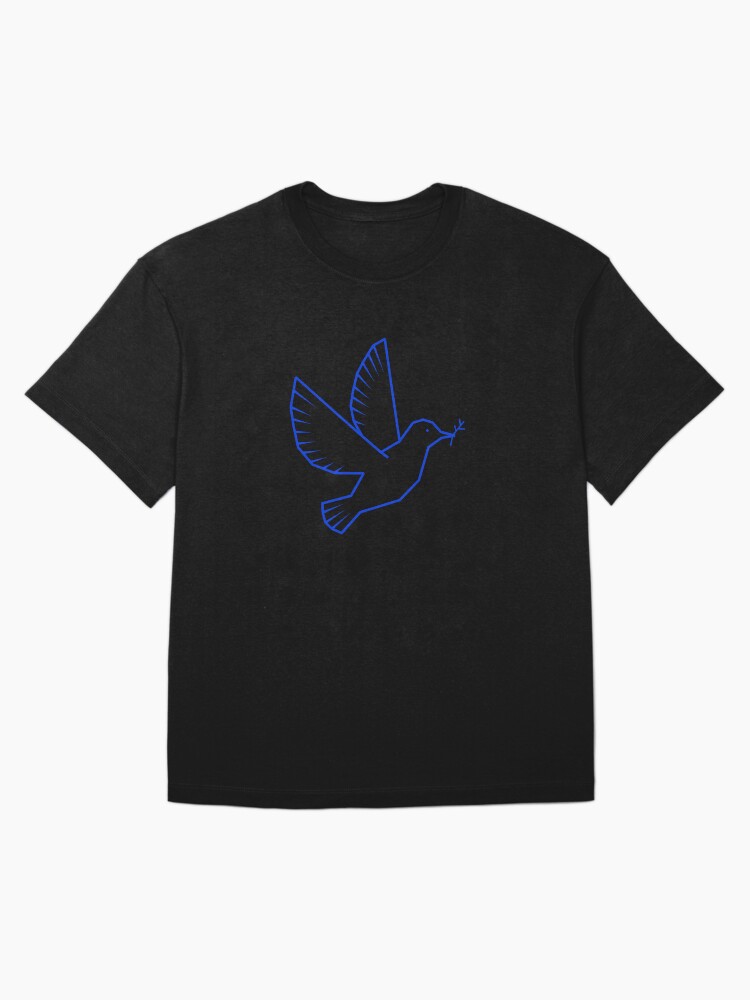 Aperçu 3 sur 7. T-shirt oversize avec l'œuvre Colombe créée et vendue par nicolasjouin.