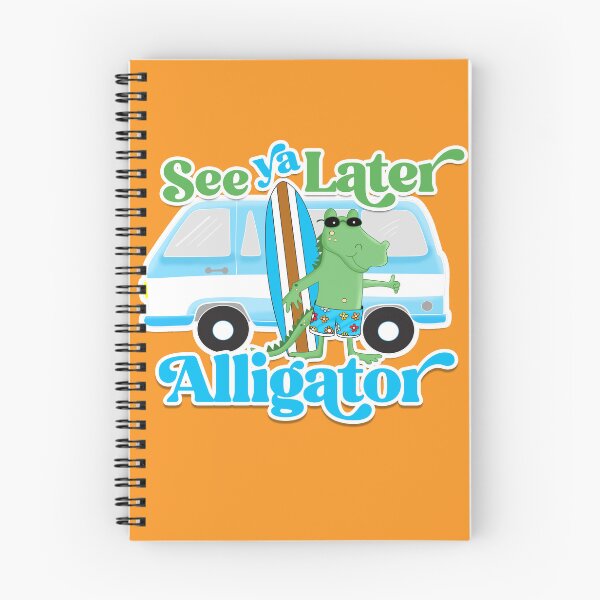 Item preview, See Ya Later Alligator Retro Van Surf Board  designed and sold by Art by Jess.