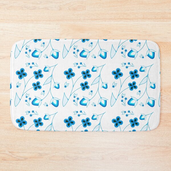 Item preview, Blue Strawberry Floral designed and sold by Niibidoon.