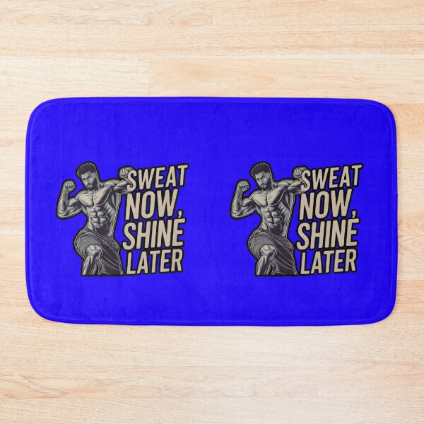 Item preview, Sweat Now, Shine Later Motivational Gym Artwork designed and sold by TrendsLook.