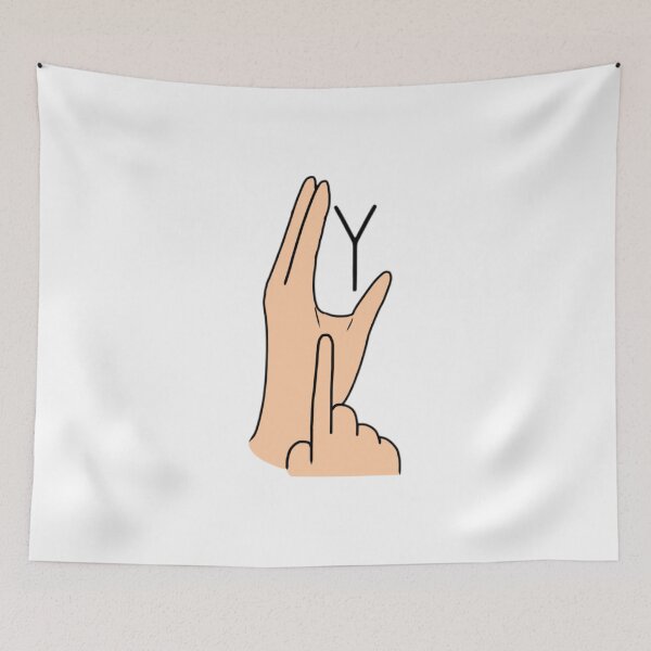 Item preview, BSL Sign letter Y designed and sold by Artistkhg.