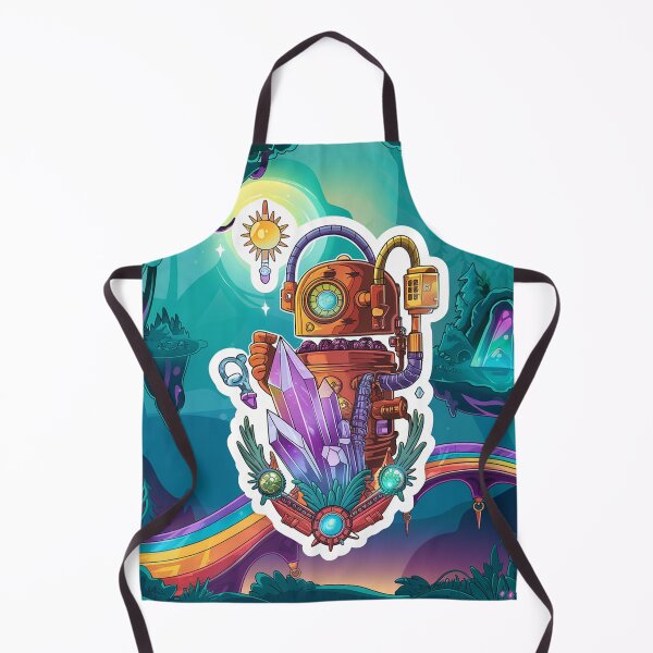 Item preview, robot holding a mystical crystal. designed and sold by Lilashakti ⭐️ ⭐️ ⭐️ ⭐️ ⭐️.