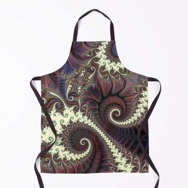 Item preview, Spiral Whispers: The Fractal Dance of Crimson and Ivory designed and sold by bloorose.