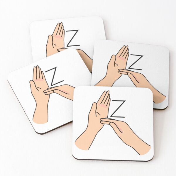 Item preview, BSL Sign letter Z designed and sold by Artistkhg.