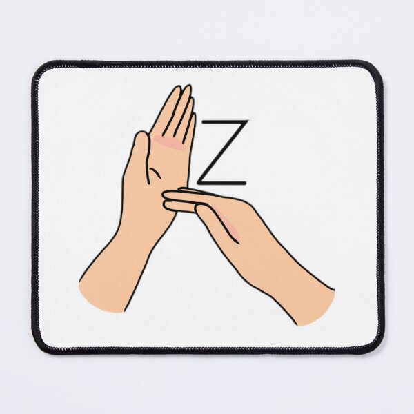 Item preview, BSL Sign letter Z designed and sold by Artistkhg.