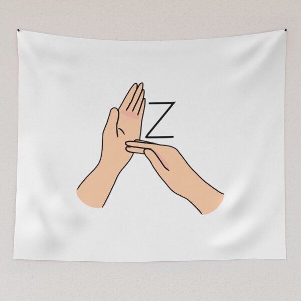 Item preview, BSL Sign letter Z designed and sold by Artistkhg.