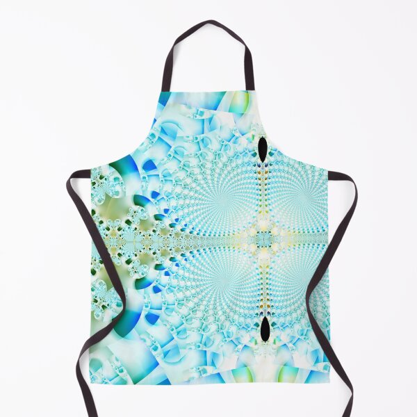 Item preview, Azure Symmetry: The Fractal Kaleidoscope of Icy Petals designed and sold by bloorose.