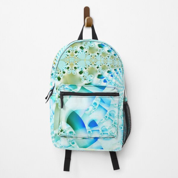Item preview, Azure Symmetry: The Fractal Kaleidoscope of Icy Petals designed and sold by bloorose.