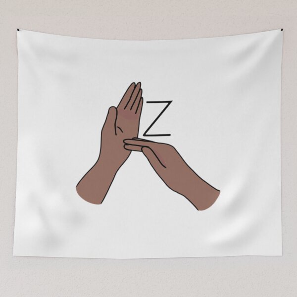 Item preview, BSL Sign letter Z designed and sold by Artistkhg.