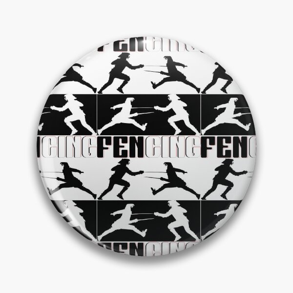 Item preview, "Dynamic Fencing Duel – Black & White Graphic Art" designed and sold by GuettoUnderClothing.