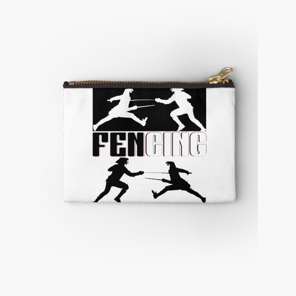 Item preview, "Dynamic Fencing Duel – Black & White Graphic Art" designed and sold by GuettoUnderClothing.