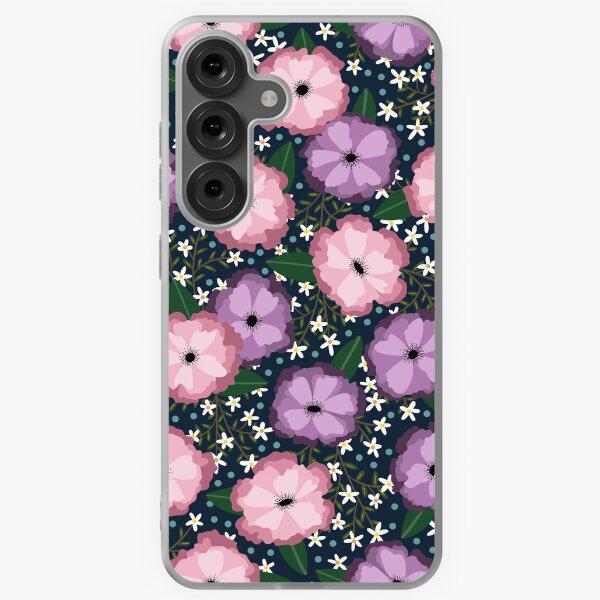 Aperçu de l'œuvre Fleurs roses et violettes avec mini marguerites créée et vendue par spoonlessmarket.