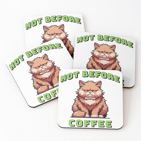Item preview, Not Before Coffee designed and sold by Kathy Kuczek.