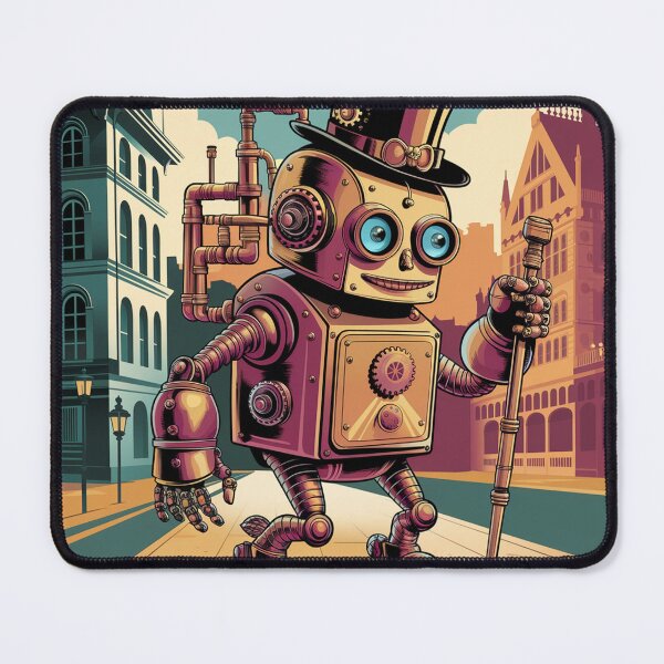 Item preview, a steampunk-style robot with gears. designed and sold by Lilashakti ⭐️ ⭐️ ⭐️ ⭐️ ⭐️.