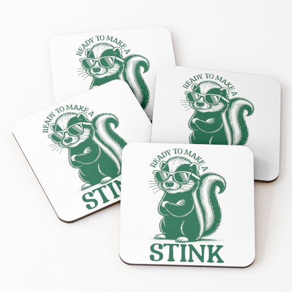 Item preview, Ready to make a stink - funny vintage skunk designed and sold by EvergreenWhimsy.
