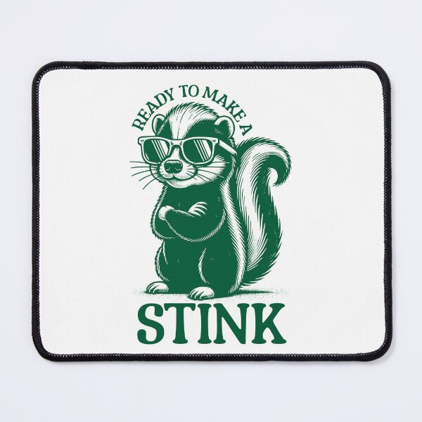 Item preview, Ready to make a stink - funny vintage skunk designed and sold by EvergreenWhimsy.