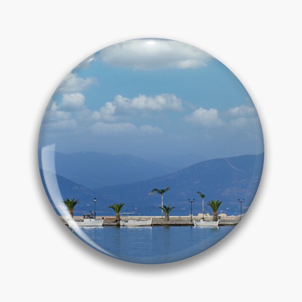 Item preview, Small white fishing boats in the harbor,Nafplio,Greece,summer season designed and sold by goceris.