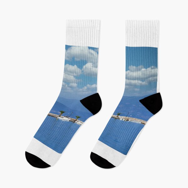 Item preview, Small white fishing boats in the harbor,Nafplio,Greece,summer season designed and sold by goceris.