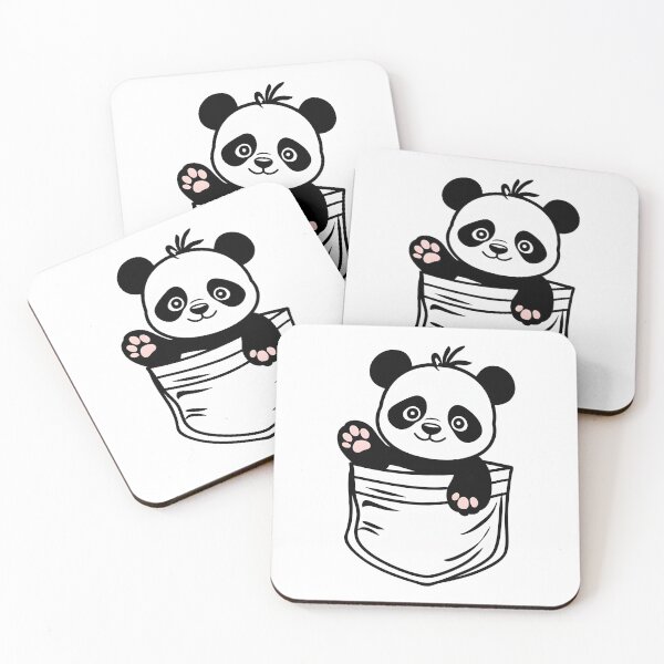 Item preview, Cute Panda in the pocket designed and sold by FTSstyles.