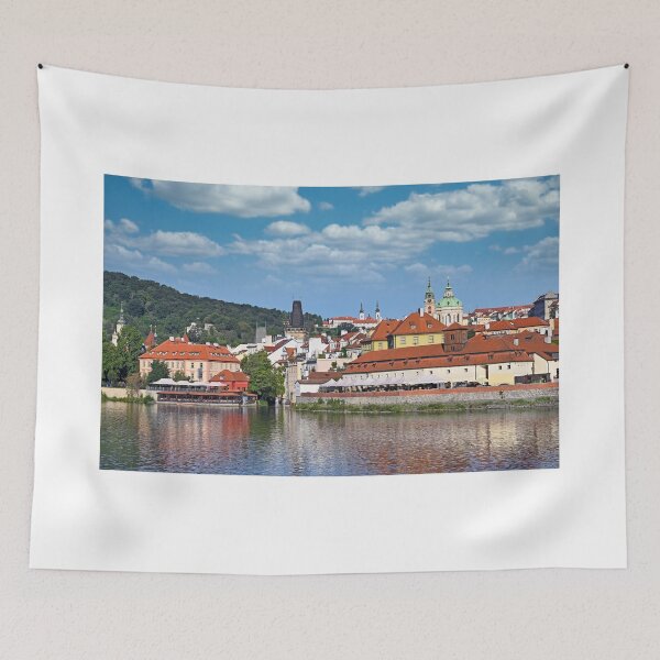 Item preview, Old town Prague, Vltava river riverside cityscape, Czech republic,summer season designed and sold by goceris.