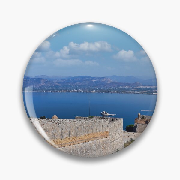 Item preview, Bourtzi Venetian water fortress in Nafplio,view fromt the Palamidi castle,Greece designed and sold by goceris.
