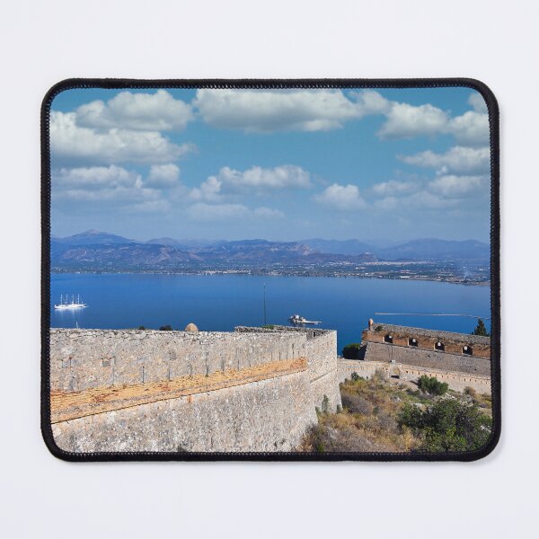 Item preview, Bourtzi Venetian water fortress in Nafplio,view fromt the Palamidi castle,Greece designed and sold by goceris.