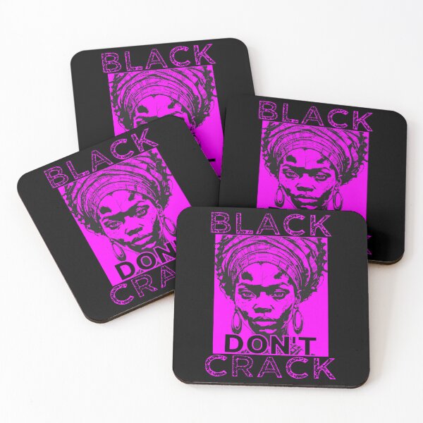 Item preview, BLACK DON'T CRACK FUCHSIA designed and sold by Marni Scofidio Desi9ns.