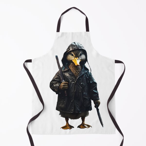 Item preview, Dark Duck With Knife - Mysterious Detective in Raincoat designed and sold by KateVil.