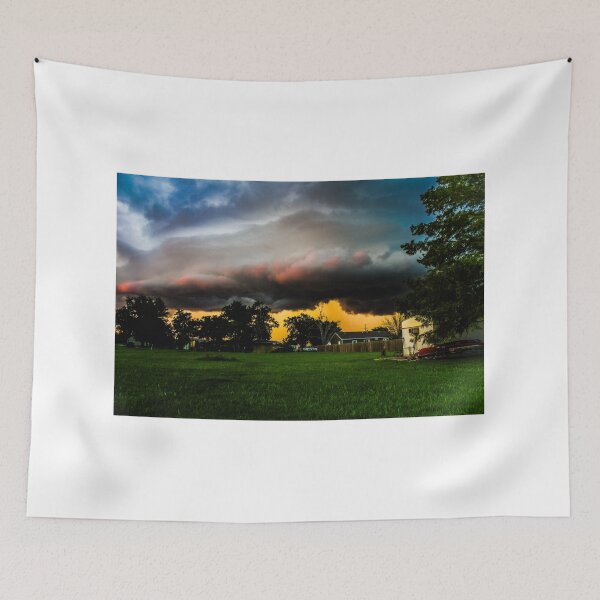 Item preview, Shelf Cloud in the Sunset designed and sold by EbensStickers.