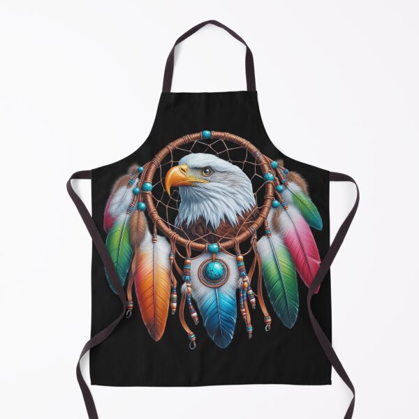 Item preview, Dreamcatcher Featuring a Majestic Bald Eagle and Colorful Feathers designed and sold by paintedmemories.