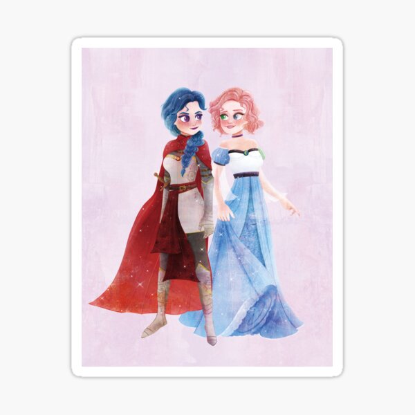 Vista previa del artículo con la obra «La princesa y el caballero», diseñado y vendido por THwanda.