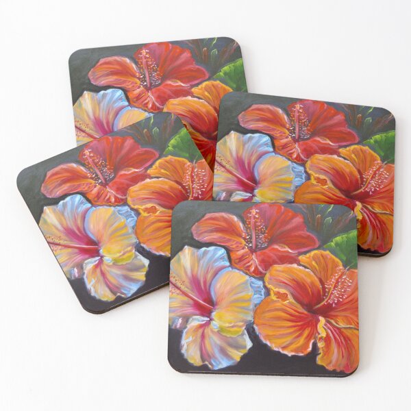 Aperçu de l'œuvre Hibiscus tropical triple coloré créée et vendue par jennyleeandjim.