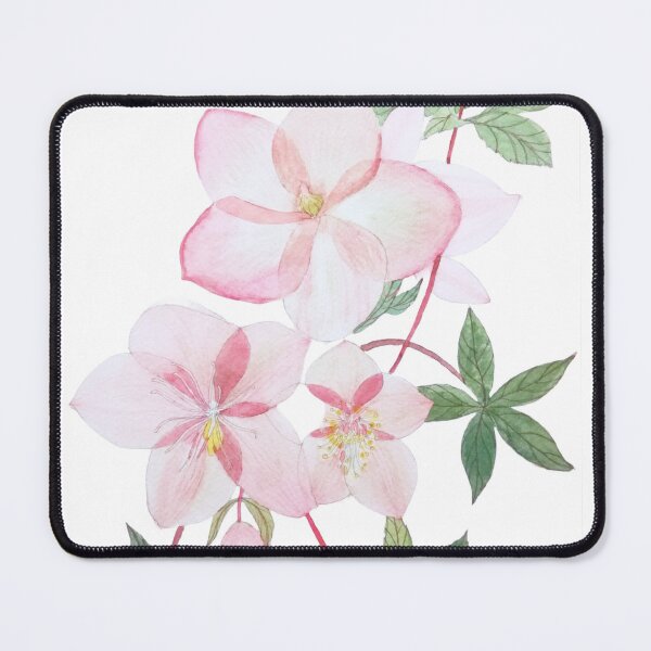Item preview, Pink Hellebores watercolour painting designed and sold by esvb.