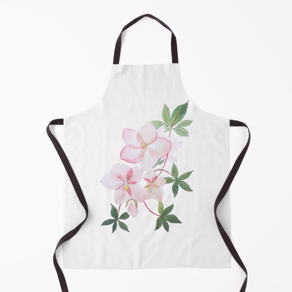 Item preview, Pink Hellebores watercolour painting designed and sold by esvb.