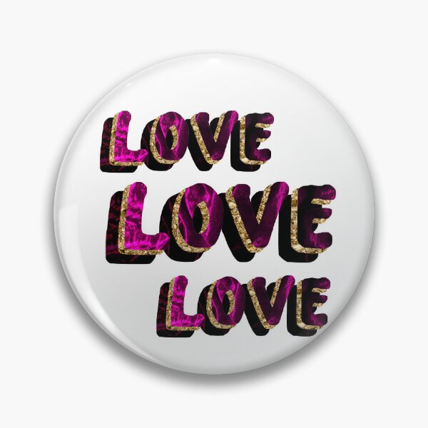 Item preview, Love written in Purple Velvet and Gold designed and sold by Annanucki.