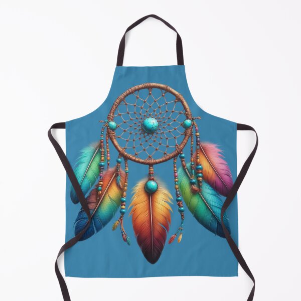Item preview, Dreamcatcher with Feather Accents and Turquoise Beads designed and sold by paintedmemories.