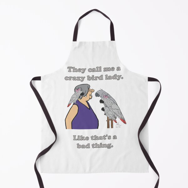 Item preview, Crazy Bird Lady Gray designed and sold by Laughing Parrot Studio.