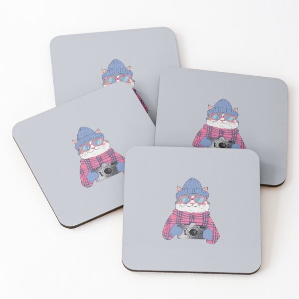 Item preview, Trendy Photographer Cat – Cool Feline With Camera designed and sold by livein105.